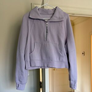 Lululemon Athletica Light Purple Cropped Hoodie